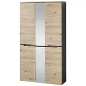 ORMAR ZA PREDSOBLJE grafitno siva, boja hrasta