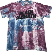 Black Sabbath Wavy Logo Wash Collection Blue & Red 2XL Majica