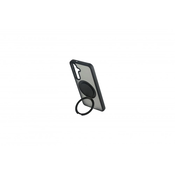 CELLECT 360 stupnjeva okretajuci karikagyurus case Samsung Galaxy S25 Plus crno-prozirna