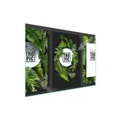 shumee Steklena zaščitna plošča za štedilnik 70x52 Leaf