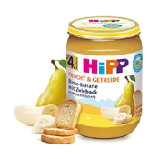 HiPP BIO kašica kruška, banana, dvopek, 190g