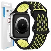 Beline BELINE PAŠEK ZA APPLE WATCH NOVO ŠPORT SILIKON 38/40/41MM ČRNO RUMEN ETUI, (21969280)