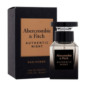 Abercrombie & Fitch Authentic Night 30 ml toaletna voda za moške