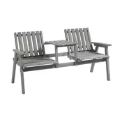 Aga Vrtna klop s klopjo 152x70x83 cm Siva