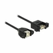 Delock USB 2.0 podaljševalni kabel za vgradnjo [1x USB 2.0 vtič B - 1x USB 2.0 vtičnica A] 1 m črne barve Delock