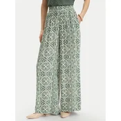 Vero Moda Hlače iz tkanine Menny 10282478 Zelena Wide Leg