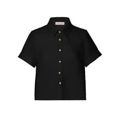 Anse Victorin Bluza Sarah Linen črna