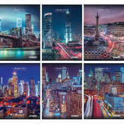 Zvezek Street Skyline A4 mali karo