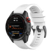 Silikonski pas za uro Garmin Fenix 7 - bel