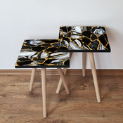 HANAH HOME Set 2 stočića 2Shp99 Black
