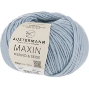 Austermann Maxin Merino & Seide 90320-10 Ice Blue Pletilna preja
