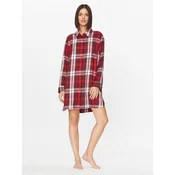 Tommy Hilfiger Nočna srajca UW0UW04874 Rdeča Relaxed Fit