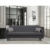Atelier del Sofa Trosed na razvlacenje Alkon 214x86x77cm Tamnosivi
