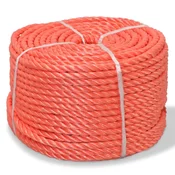 Vidaxl Zvita vrv polipropilen 16 mm 250 m oranžna
