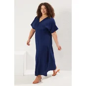 Trendyol Curve Ženska haljina Tbbss25Ah00038, Tamnoplava