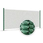 Vimar Zelena pletena mreža za ograjo, pocinkana žica, 125 cm x 10 m