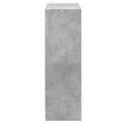 Polica za knjige boja betona 80x24x75 cm konstruirano drvo