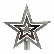 Vrh zvezda za bor srebrna 18 cm ( 51-611000 )