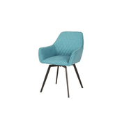 Trpezarijska stolica Haken Plava/Crne noge 580x600x860 mm ( 775-037 )