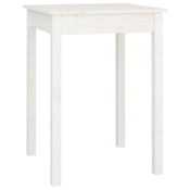 MAISON CHIC Jedilna miza - Kuhinjska miza - Jedilni stol bela 55x55x75 cm trdna borovina, (21715346)