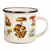 Kremno bela emajlirana otroška skodelica Vintage Mushroom - Sass & Belle