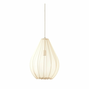 Bež viseča svetilka s tekstilnim senčilom o 38 cm Itela – Light & Living
