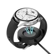 Polnilni kabel za pametno uro Techsuit TXC6 za Xiaomi Watch S1 Pro, 4W z namiznim držalom - črn
