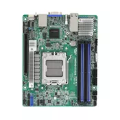ASRock AM5D4ID-2T/BCM, 1xSKT AM5, AMD Ryzen 7000, X300, 4xDIMM, 1xM.2, 2x10GbE, IPMI