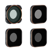 K&F Concept Action Camera Filter Set 4pcs HD (ND8+ND16+ND32+CPL) withAnti-reflection Green Film