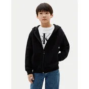 Calvin Klein Jopa Monogram Flock Zipthru LVCKTJB48B Črna Regular Fit