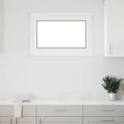 Prozor za podrum RISOR 90 x 50 cm PVC i staklo Bijela