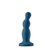 Bold Rune Beaded Dildo 6” Blue – silikonski dildo, 15.5 cm