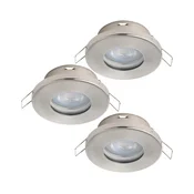 Eglo 901761 - KOMPLET 3xLED kupatilsko svetlo FAVAZZINA 1xGU10/4W/230V IP44 hrom