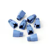 Kink Protection Sleeves, for RJ45 Modular plugs color blue, for cables up to 7.5mm diameter, 100 pieces
