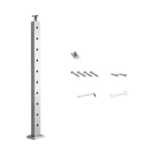 VEVOR Stolpec za kabelsko ograjo 914x25x5 cm srebrn