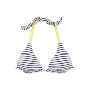 VENICE BEACH Bikini zgornji del rumena/črna/bela