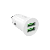 slomart Avtomobilski polnilec Puro Pro Lite 2x USB-A 10W - bel