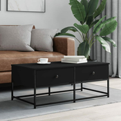 Stolic za kavu crni 100 x 51 x 40 cm od konstruiranog drva
