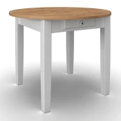 Bessagi Home Jedilna Miza Camden, Bela, Barve Bora, O 100cm
