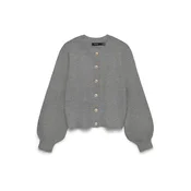 VERO MODA Pletena jopa VMHAZEL siva