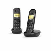 GIGASET brezžični telefon A170 Duo (2 uds), črni