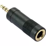 Lindy 35621 adapter za spremembo spola kabla 3.5mm 6.3mm Črna