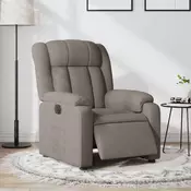 Vidaxl Električni naslanjač taupe blago