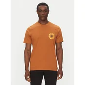 Quiksilver Majica EQYZT08036 Rjava Regular Fit