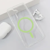 Maska Mag Case Crystal Clear S24/ S921B/ S25/ S931B zelena