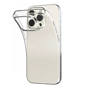 Silikonski ovitek Puro za iPhone 16 Pro Max Prozoren