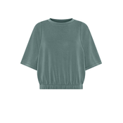 Deha COZY SHORT SLEEVES SWEATSHIRT, ženska majica, zelena D42320