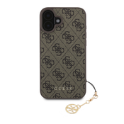 Guess Guess, Hrbtni ovitek za iPhone 16 z natisnjenim ovitkom 4G, Rjava, (21749303)