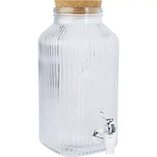 Cosy & Trendy Dozator za pijačo Raya s pipico, plutovinast zamašek, prozoren, prostornina: 3,35 l