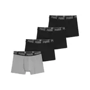 PUMA Boxer Briefs (4-Pack) Men, Clothing, Black/Grey, 2